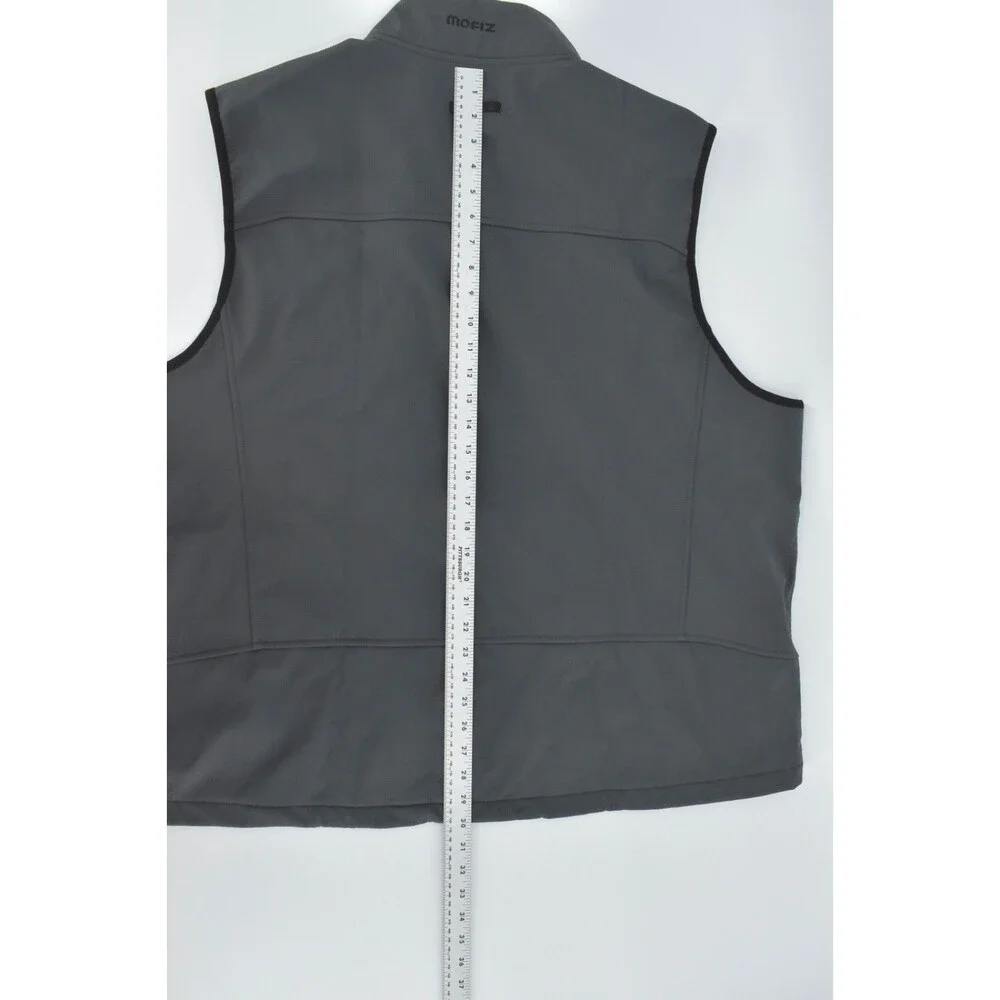 MoFiz Mens 3XL Softshell Fleece Lined Vest Grey Golf Activewear